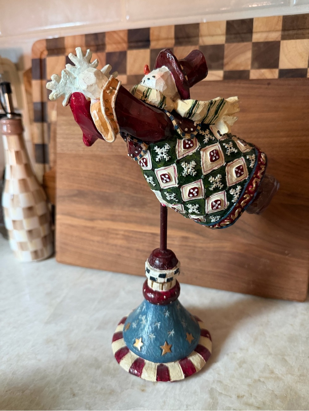 Vintage snowman decoration 9-1/2”